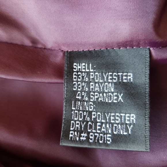 Levine Classics 10 Maroon Fitted Career Blazer - Picture 6 of 7